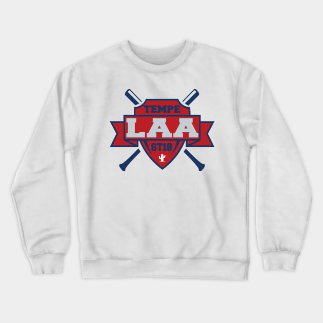 Tempe, Arizona Spring Baseball Crewneck Sweatshirt by OffesniveLine